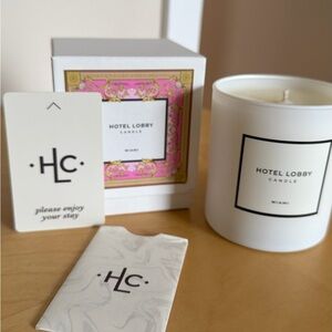 Hotel Lobby Miami Candle